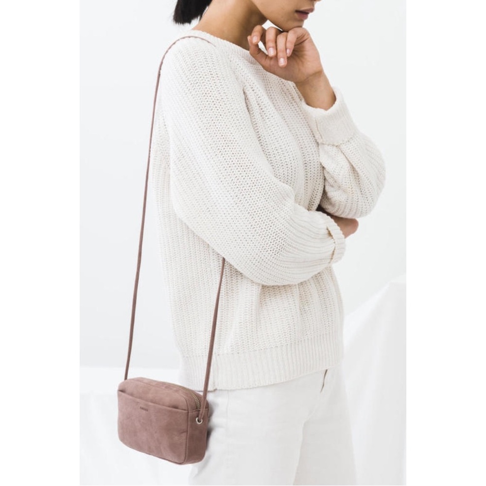 Baggu Mini Crossbody Rose Nubuck leather